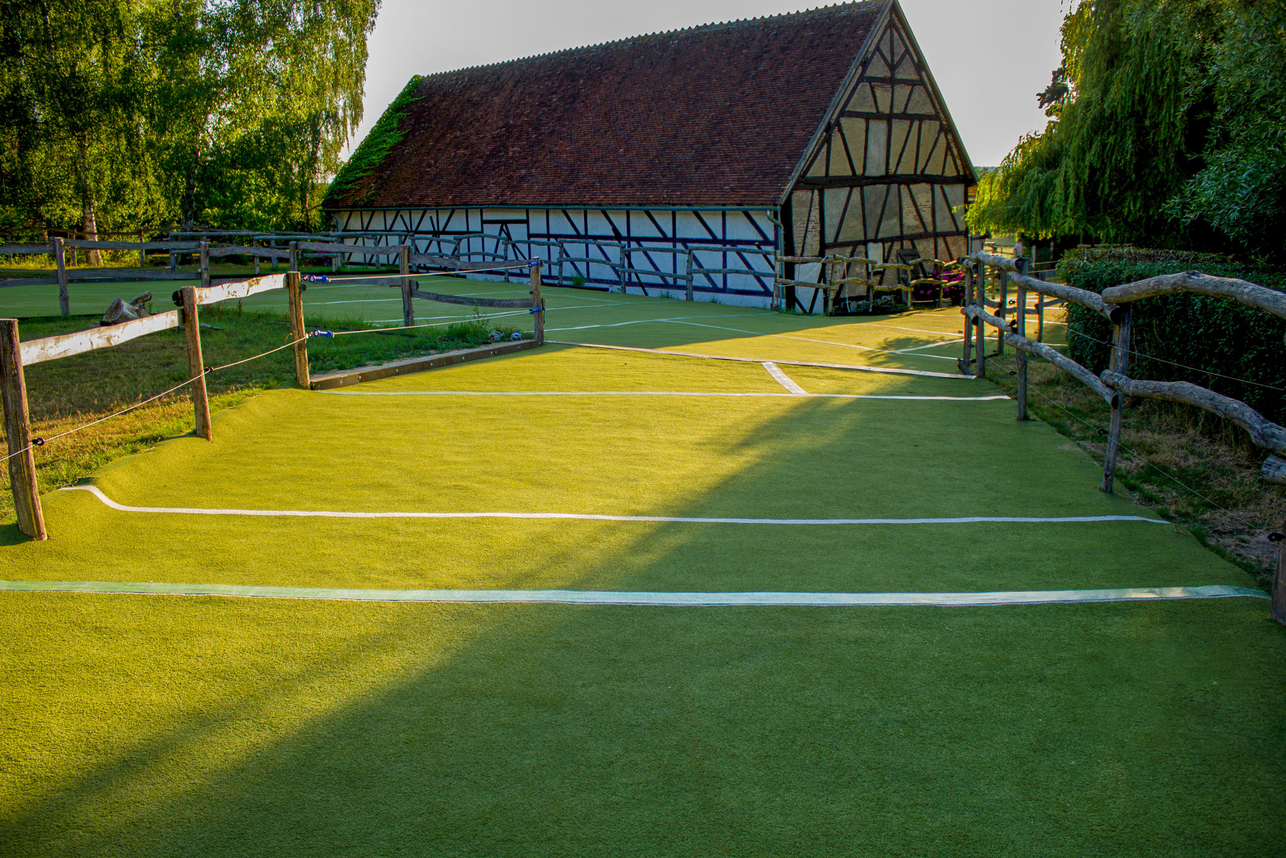 Haus mit Kunstraen
