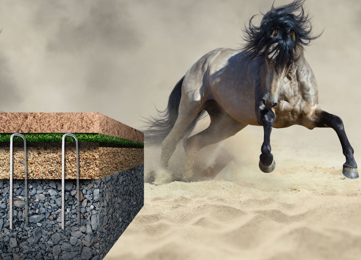 Pferd auf Sand