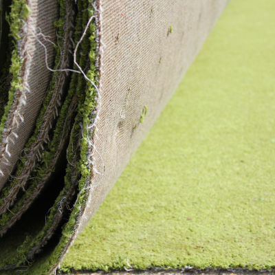 Aufgerollte Kunstrasen Rolle