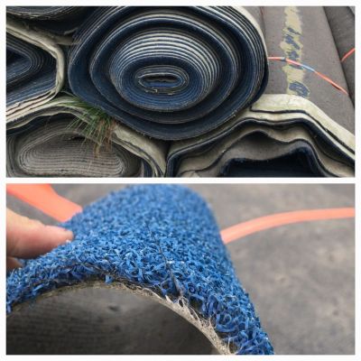 Blauer Hockeykunstrasen