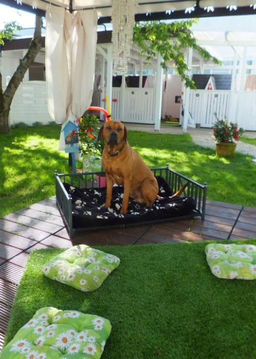 Kunstrasen sitz ecke im Garten